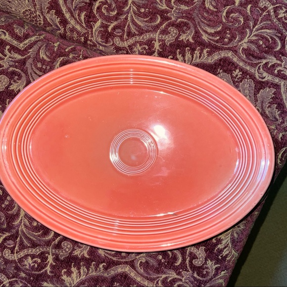 Fiestaware Kitchen Fiestaware Fiesta Large Oval Serving Platter Persimmon 35 Homer Laughlin